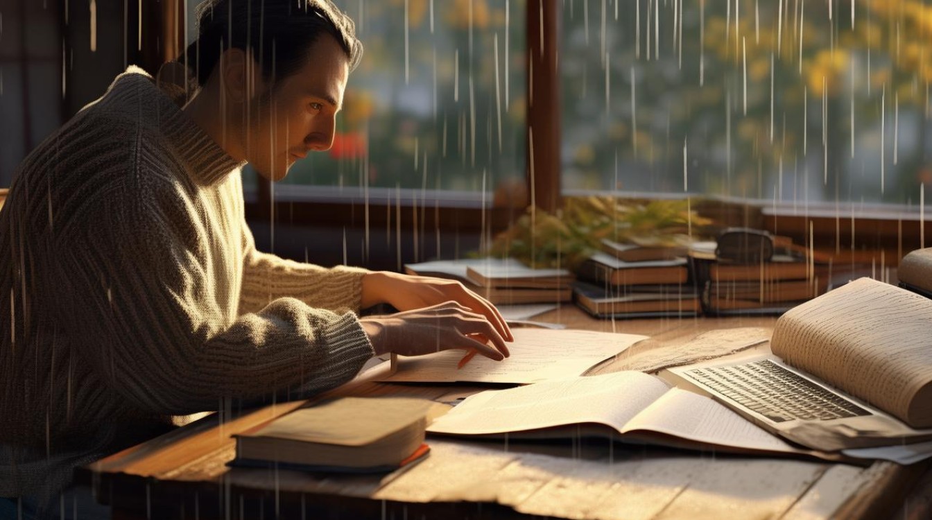 如何将秋雨的意境融入散文创作？探索写作艺术与数据之美的结合-图1