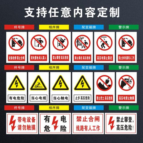 高压线路维修警示牌意义-图1
