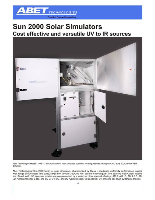 国外太阳模拟器品牌有哪些?-图1 国外太阳模拟器品牌有哪些?-图1