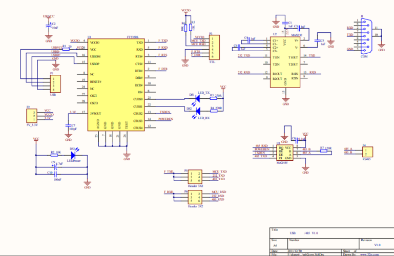 USB转232电路坏了怎么修?-图1 USB转232电路坏了怎么修?-图1