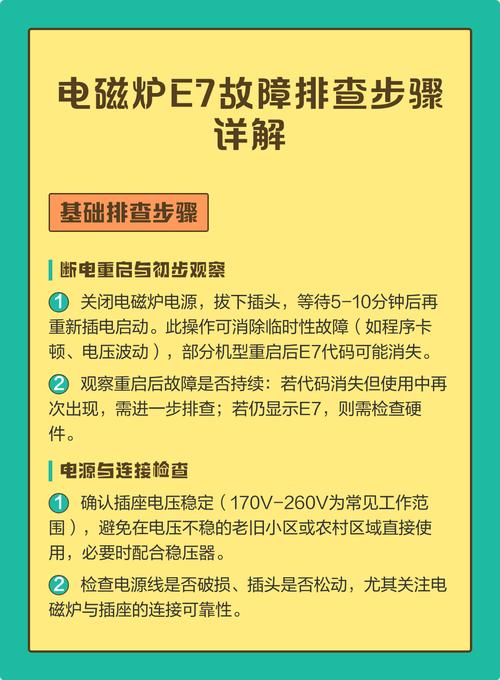 电磁炉e7故障怎么修？-图1