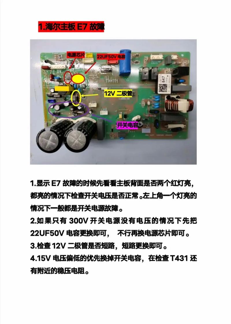 海尔柜机显示e8怎么修？-图1